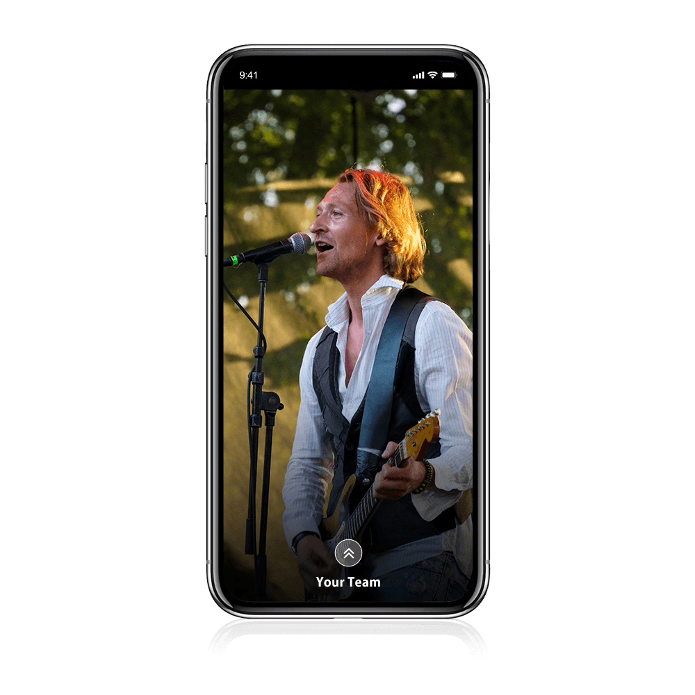Specialized custom mobile phone app interface controlling brightness, color wheel, and speed dynamics for custom lightsticks
