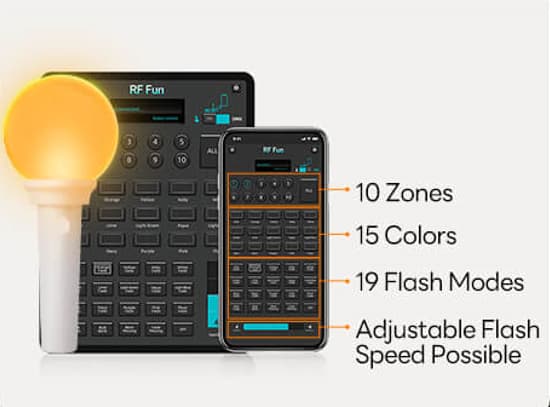 Smartphone app for concert light stick control