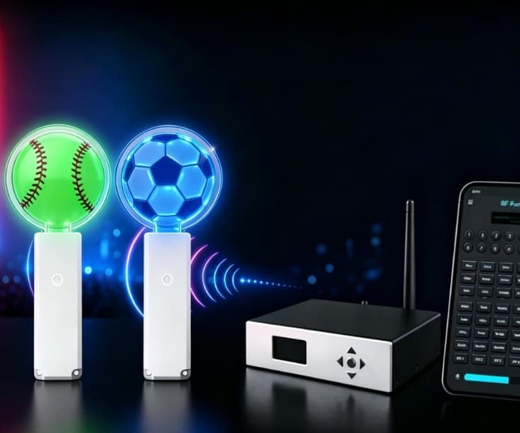 Wireless sync concept for concert light sticks