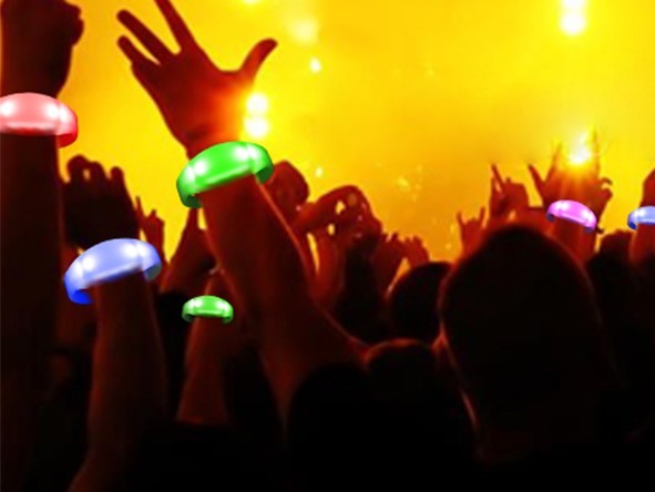 Translucent frosted silicone concert wristband