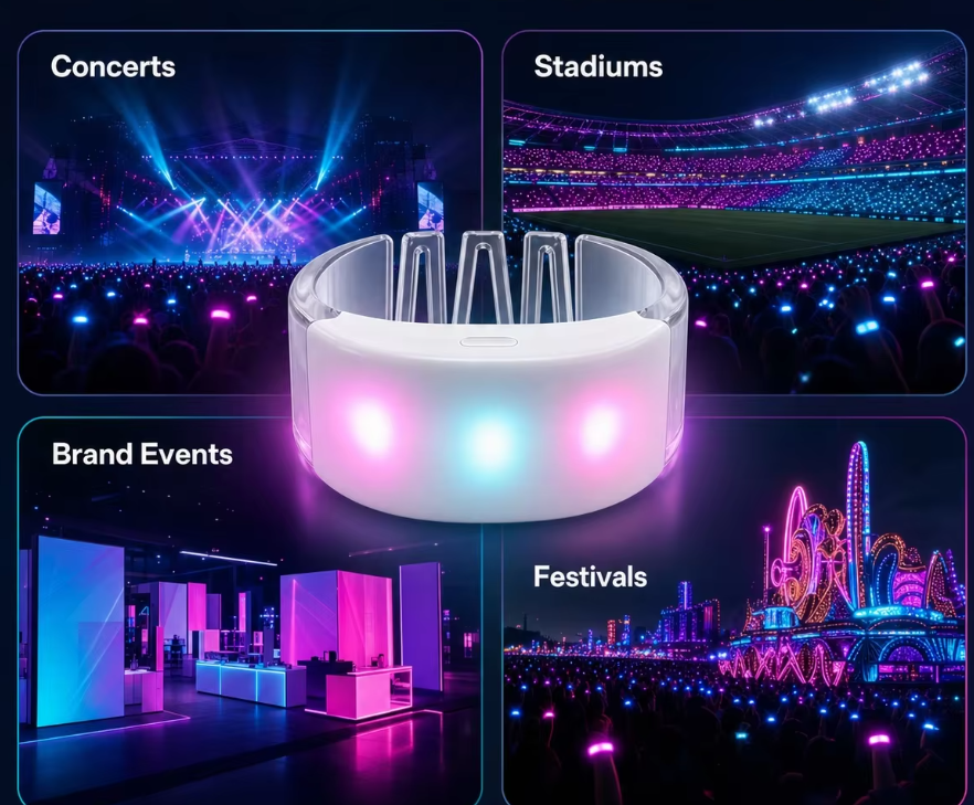 ergonomic w-shaped high-diffusion light bracelet