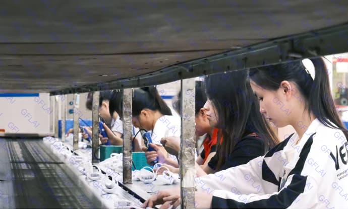 Custom LED lightstick mold workshop showing injection mold tooling for bespoke lightstick handle shapes at GFLAI factory