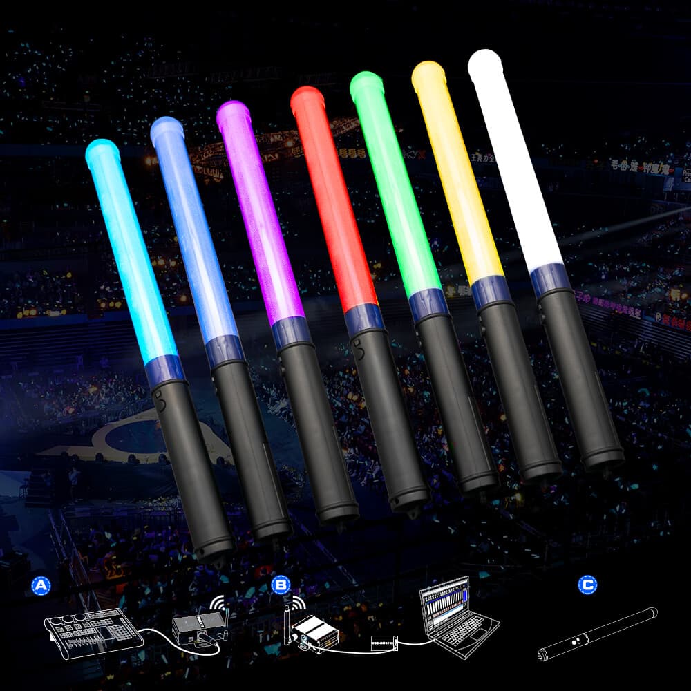 Custom lightstick Kpop GFE001 high-brightness elongated model with logo printing for large stadium audiences