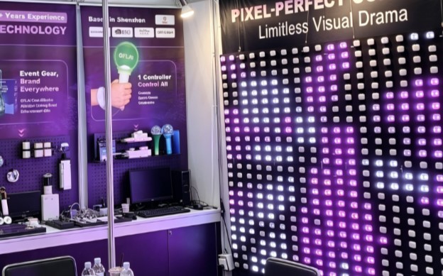 concert bracelet light - exhibition-booth GFLAI international electronics trade show showcase
