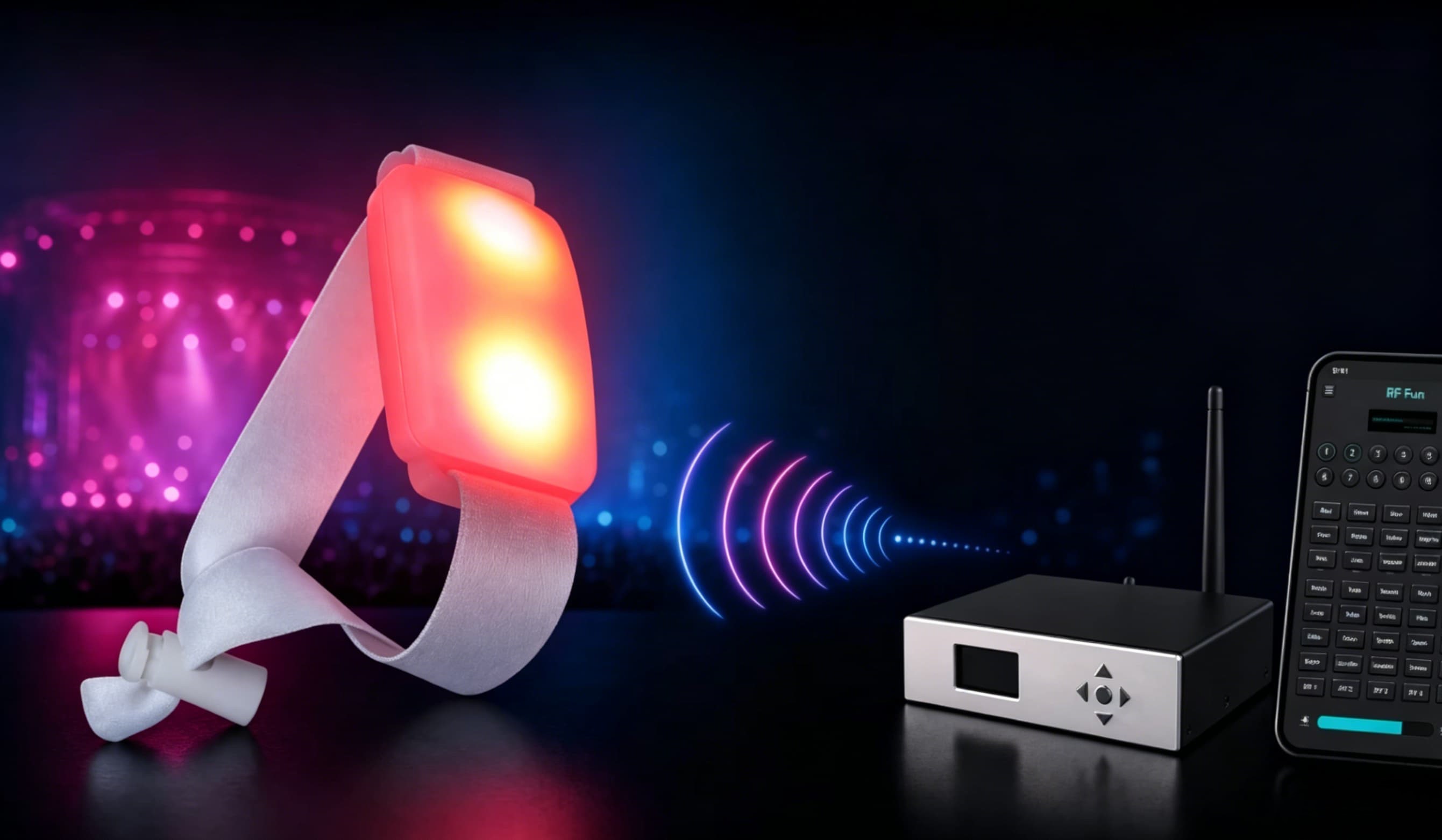 Concert Light Bracelets fabric ribbon