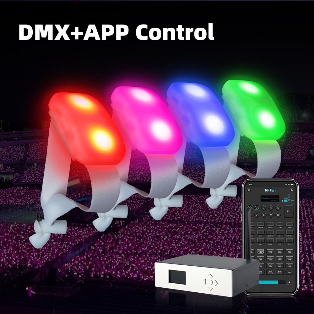 concert led bracelets ultra woven fabric festival secure locking profile