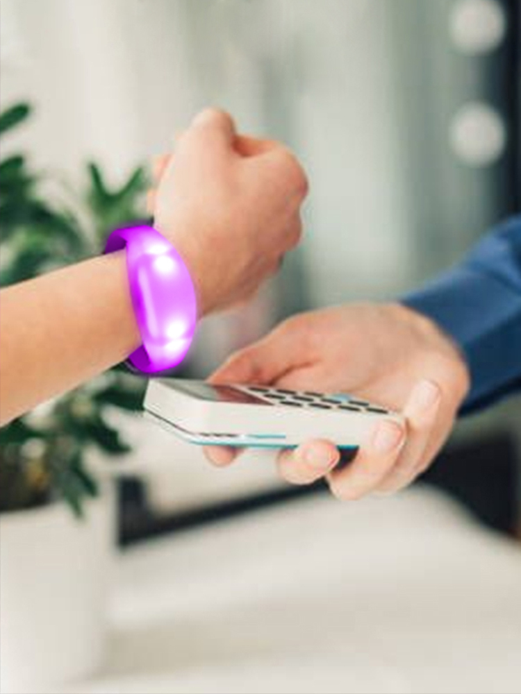Mass deployment of LED wrist bands for huge festival