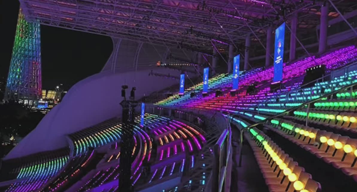 Light up sticks custom artist-branded units deployed at a fan meeting event with personalized color palette