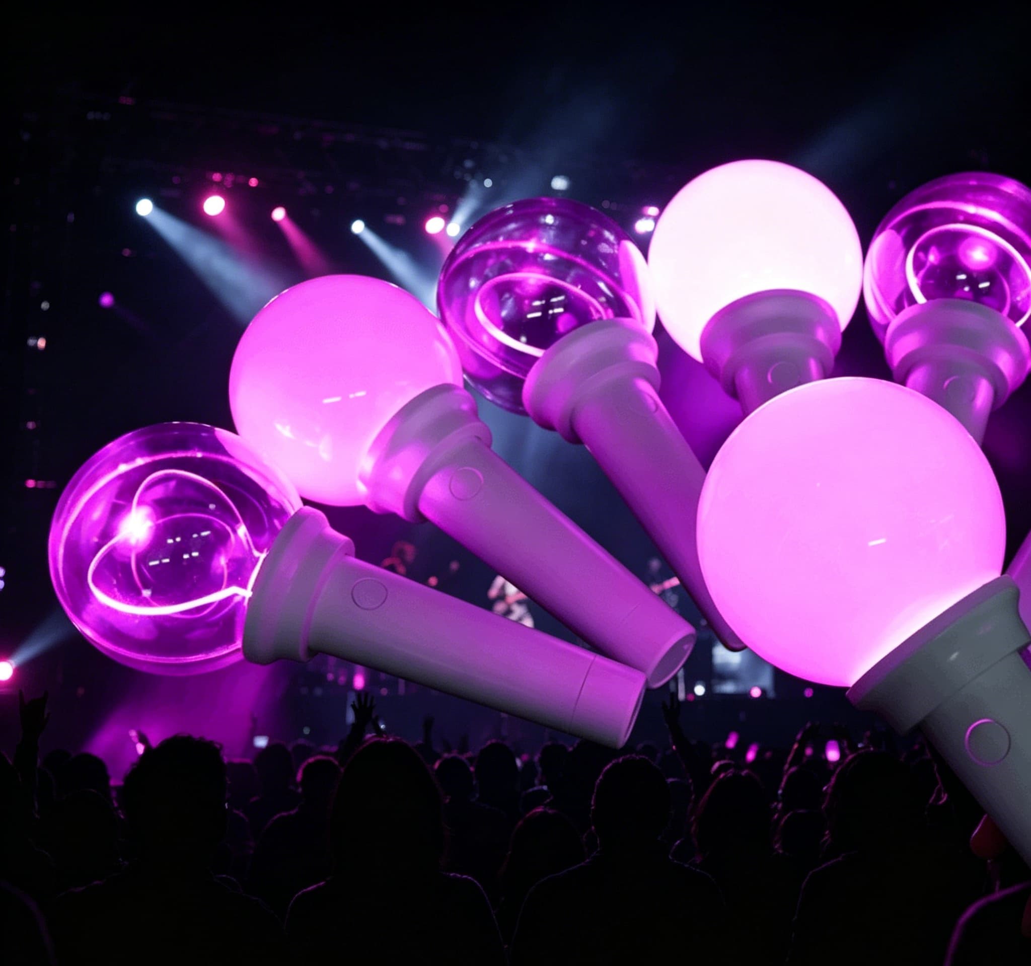 festival led stick custom GFE009 and GFE010 unified dome designs