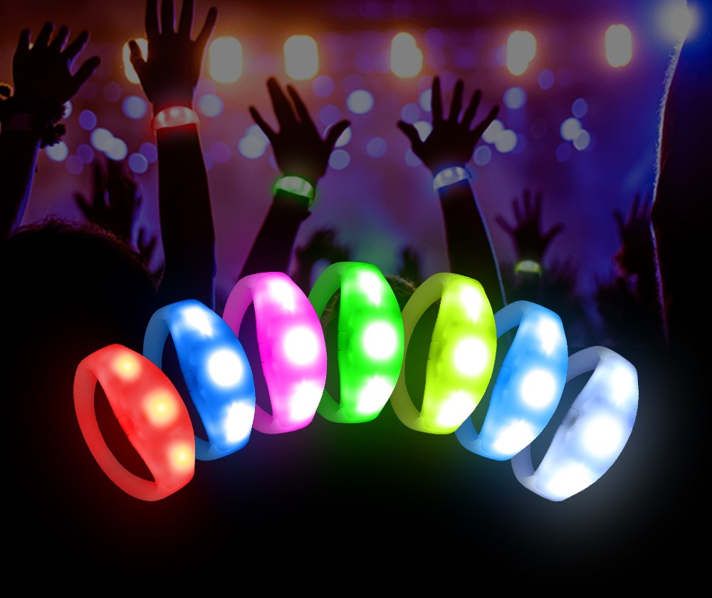 GFLAI Silicone LED Light Up Wristband for concerts