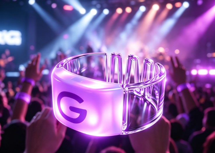 GFLAI W-LED Bracelet with distinct architectural styling