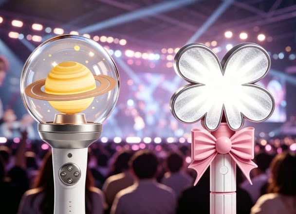 Custom fandom name and logo on cheering stick