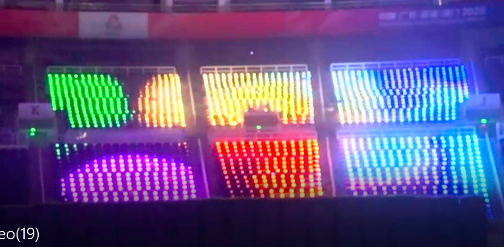 DMX wireless sync for idol cheering sticks