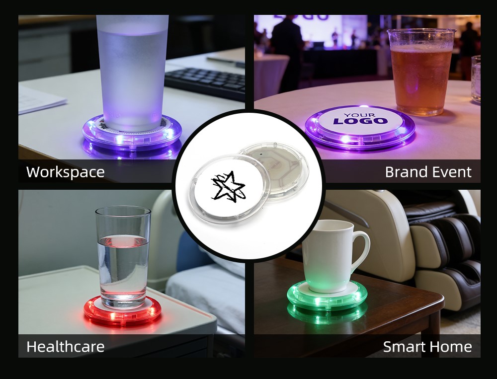GFLAI Timed LED Coasters corporate wellness directory banner