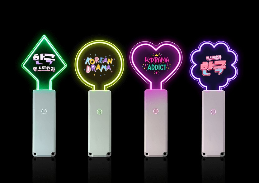 LED light up sticks GFE005 acrylic custom shape glow stick