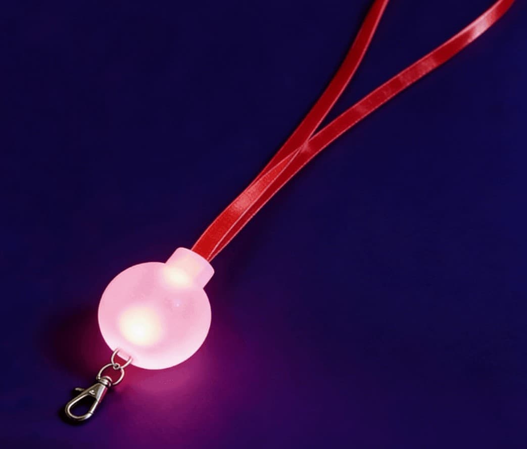 GFH-002 waterproof TPU LED lanyard with transparent strap