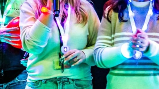 Three wholesale light up lanyard ordering scenarios showing distributor stocking event orders and private label retail boxes