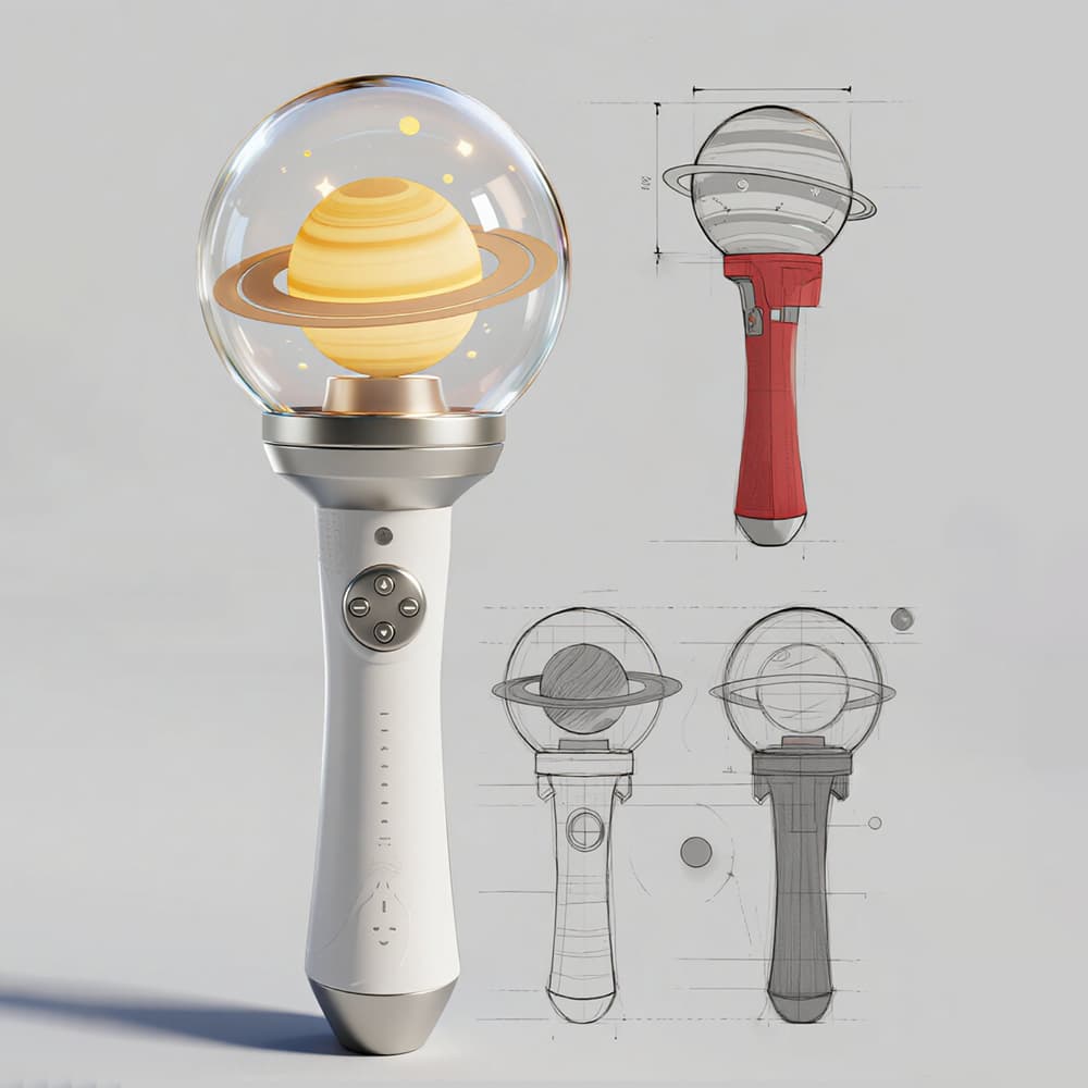 Official custom artist fanlight featuring premium handle modeling and exclusive branded core