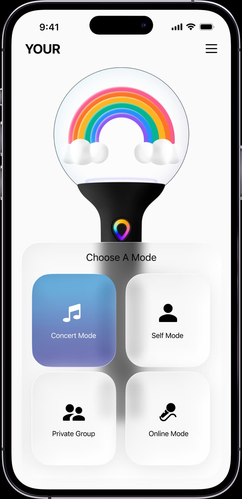 Personalized light stick supplier custom APP control panel interface