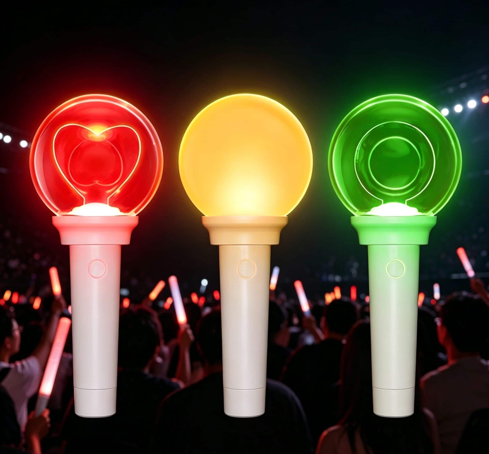Personalized light stick supplier rotating product display