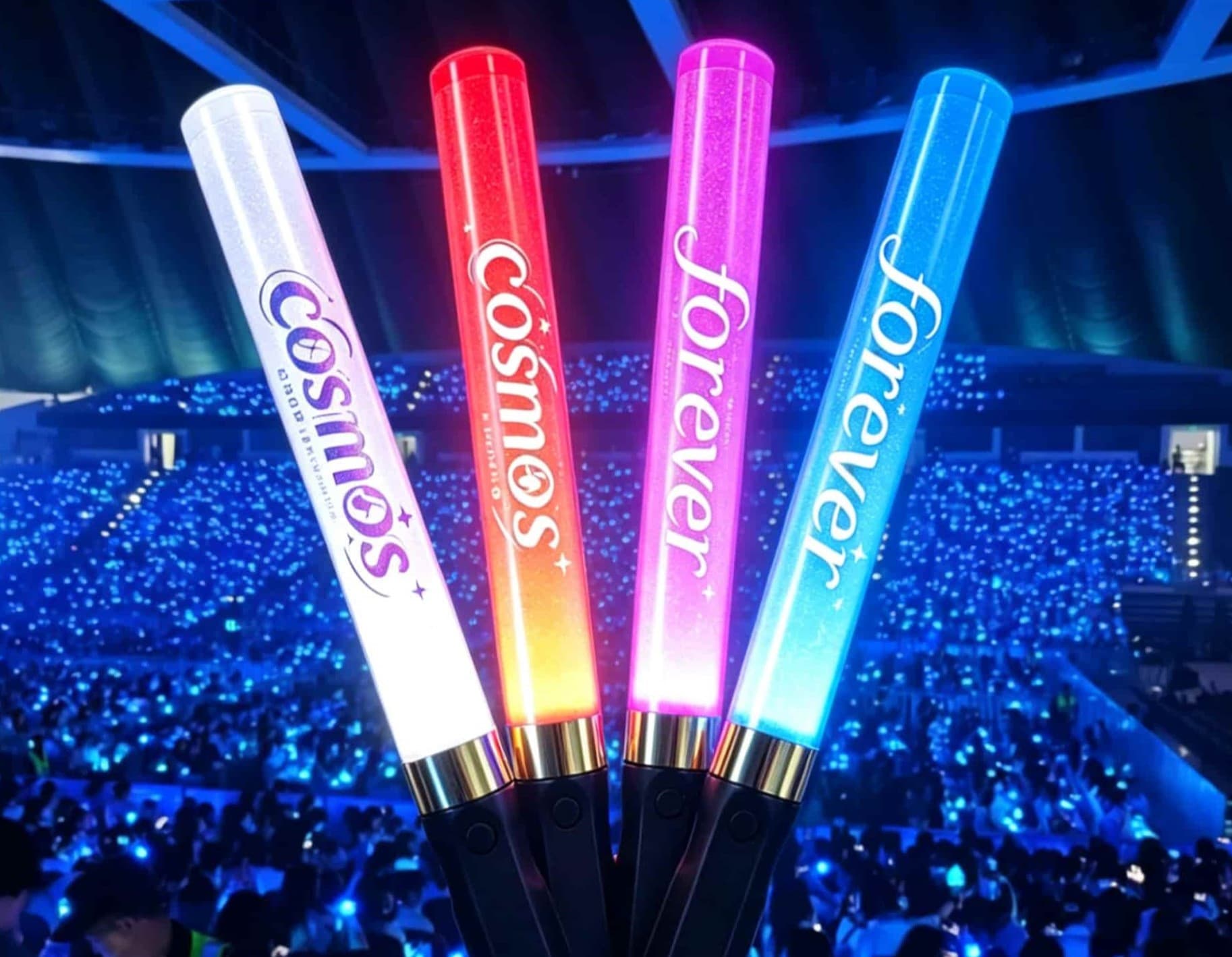 Light up sticks GFE001 high-brightness long stick model with custom logo printing for concert audience engagement
