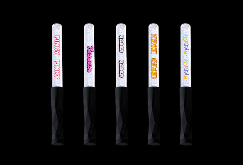 USB-C charging port on LED lightstick