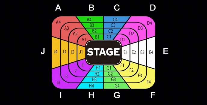 LED bracelets at a massive concert