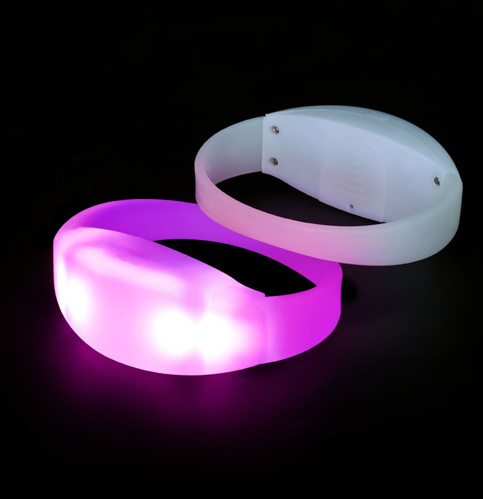 LED wristbands for wedding – silicone band soft pastel