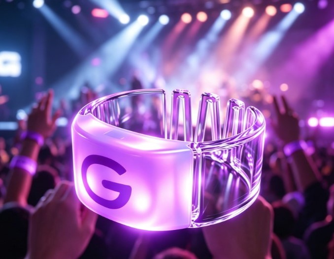 LED wristbands for wedding – W shape band with high visibility