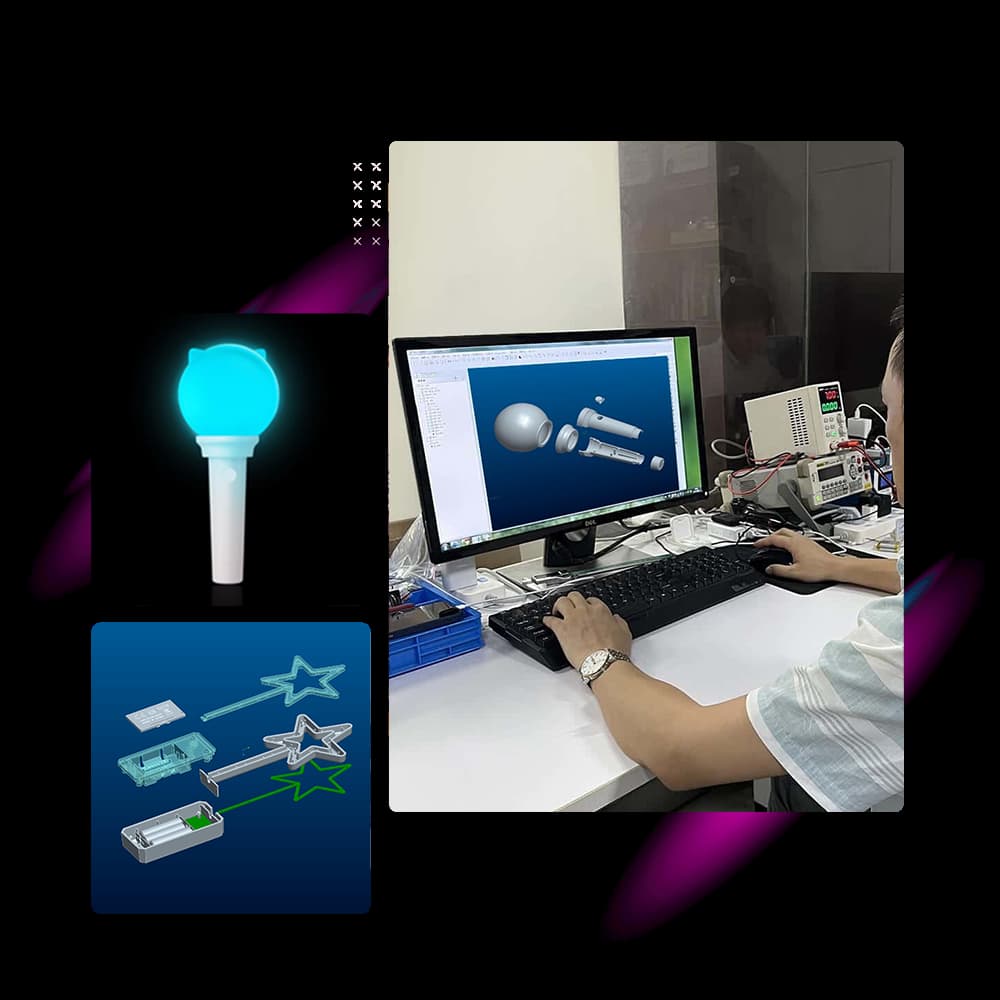 LED lanyard wholesale quantity tiers with stacked bulk orders in boxes
